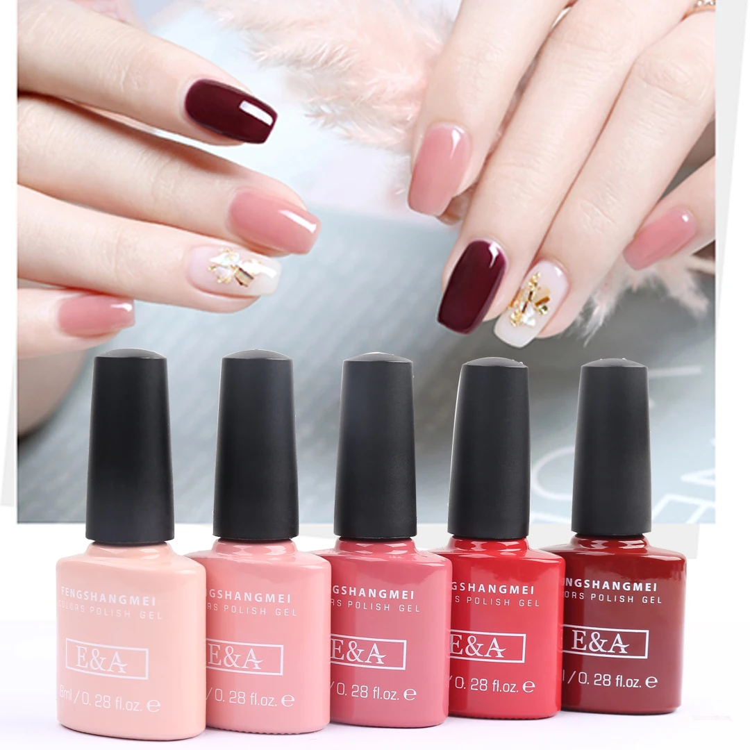 Fengshangmei 8ml Colors Gel Polish 120 Colors Gellak UV Professional Use Nail Gel Polish Long Lasting Gel Varnishes