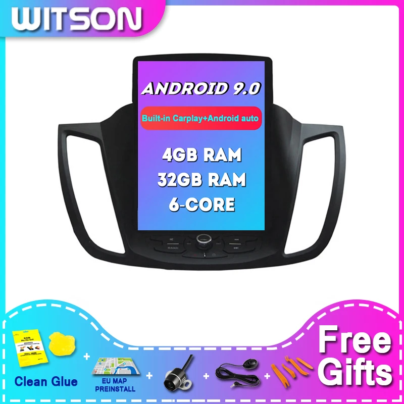 WITSON  Android 9.0 Car DVD Player For FORD KUGA 2013-2014 4G RAM  32ROM Car DVD Player Universal