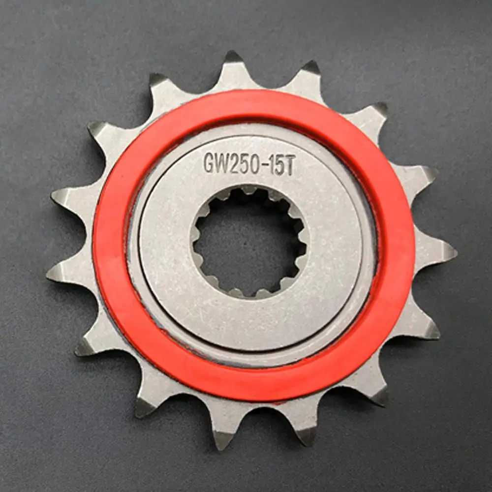 Motorcycle Small sprocket 15 teeth pinion for Suzuki GW250 GSX250R DL250 GW GSX DL 250 Zontes ZT250 ZT310 Sprocket Chain Wheel