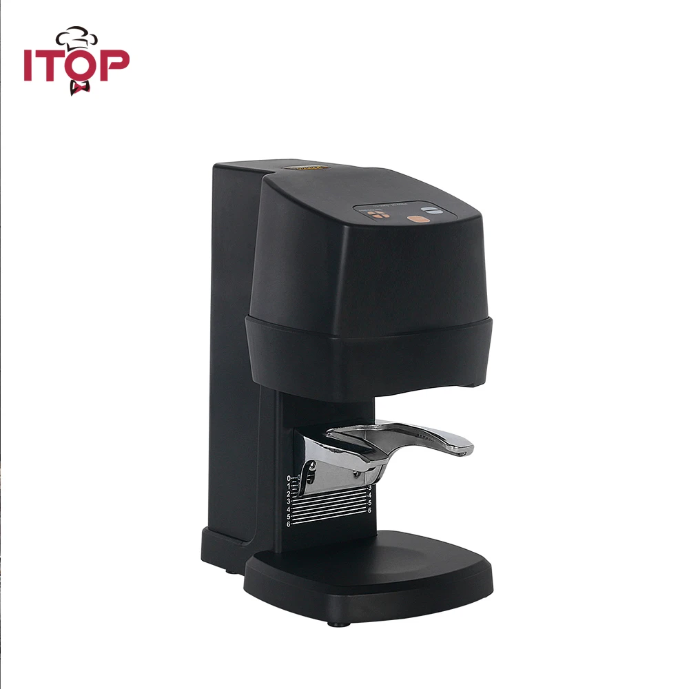 ITOP Electric Coffee Tamper Machine 58MM Automatic  Bean Powder Flat Press Stainless Steel Pressure Adjustment