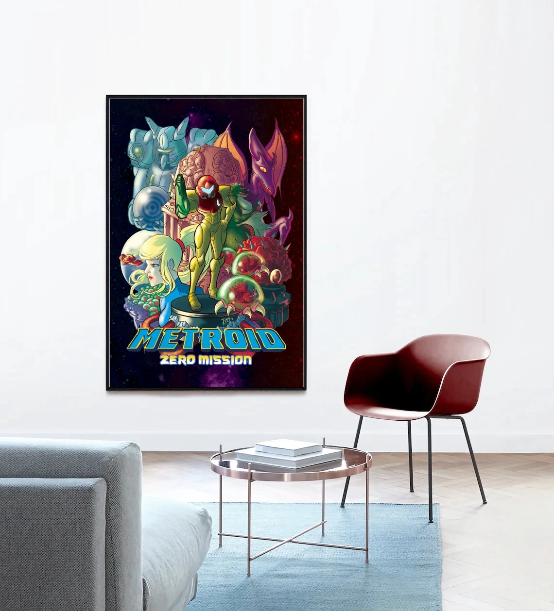 Metroid Game Poster Alternative Canvas Print Art Home Wall Painting Decoration (No Frame)