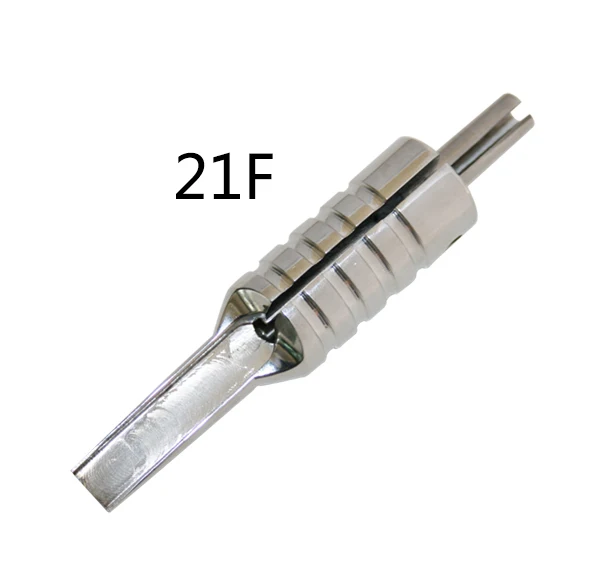 21F 23F 25F 304 Stainless Steel Tattoo Flat/Magnum Tube Tattoo Grip With Back Stem Supply