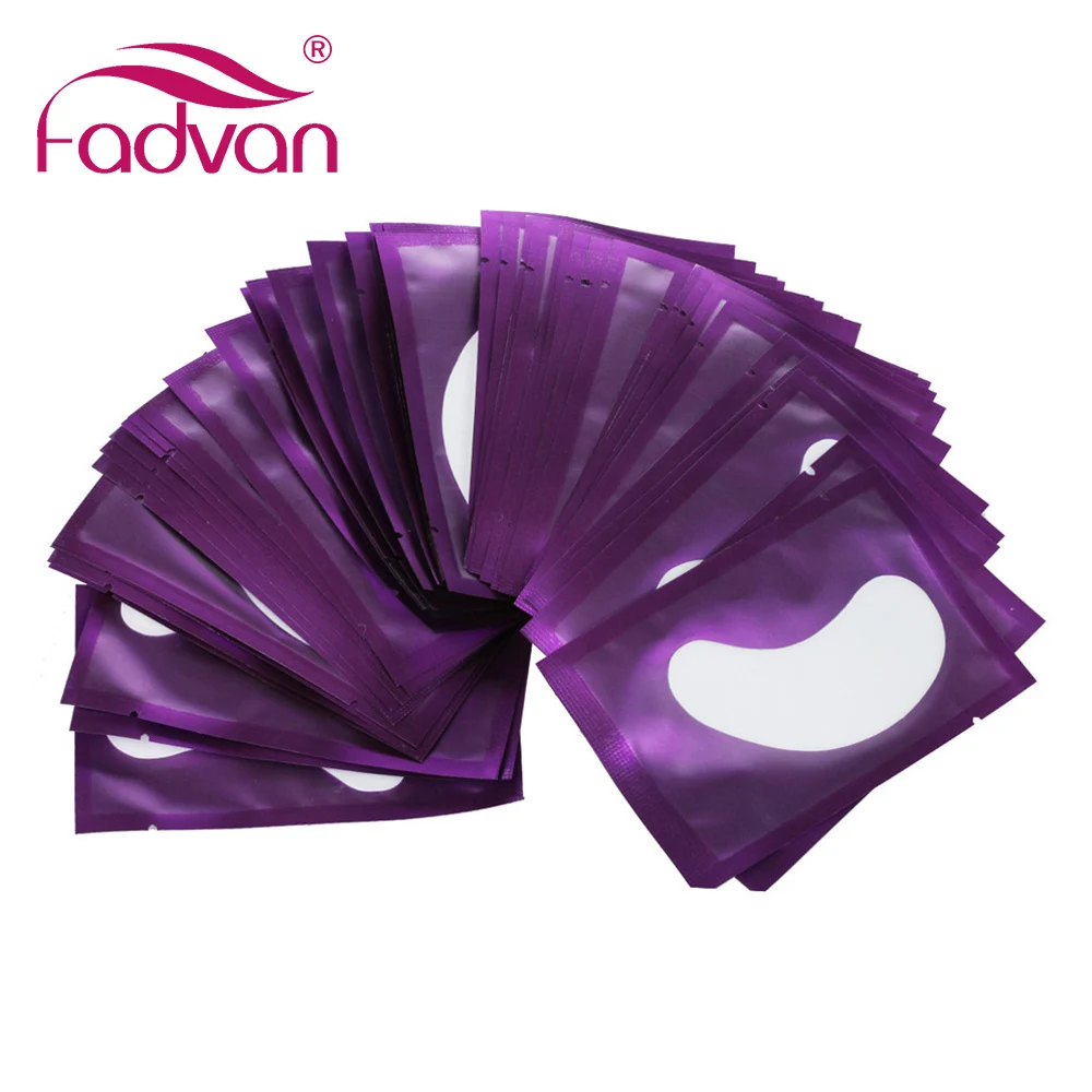 Fadvan Eye Patches for Lash Building 50/100 Pairs Eyelash Patches for Eyelash Extensions Grafting Tools Under Eye Pads