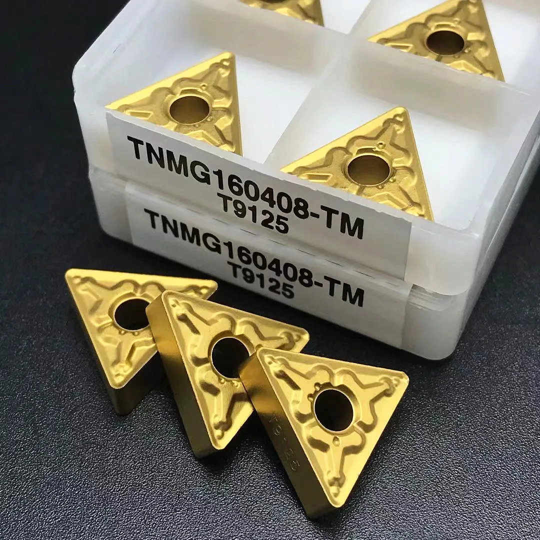 TNMG160404 TNMG160408 TM T9125 TNMG 160404, insertos de torneado externo CNC, puede procesar acero duro y acero inoxidable