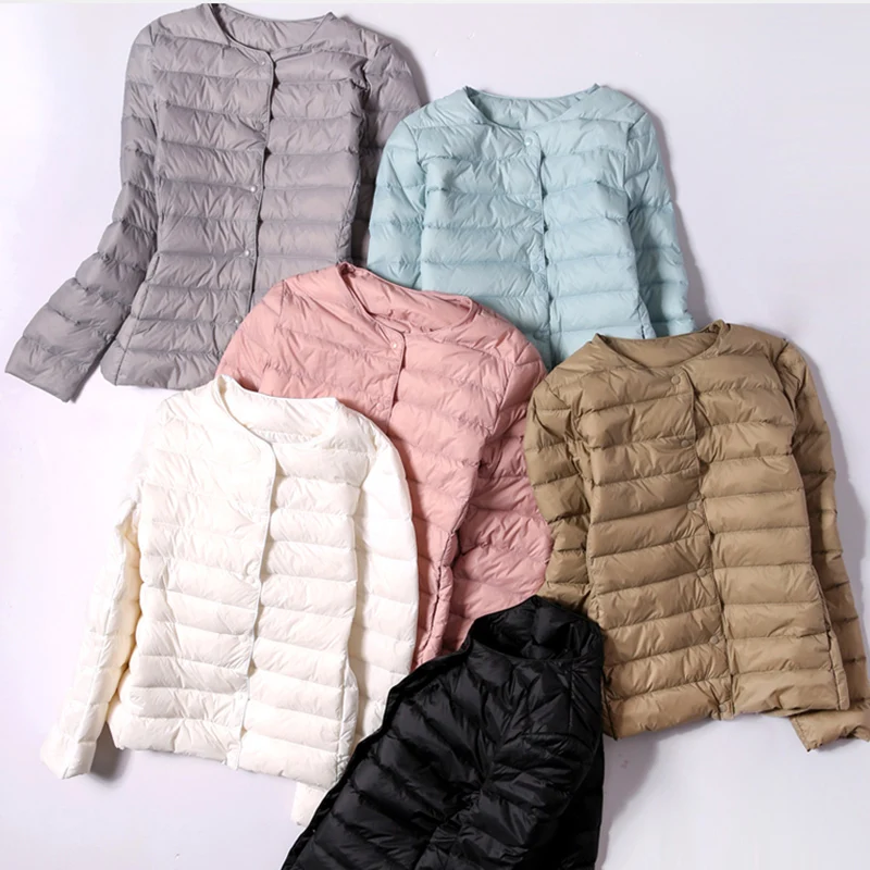 SEDUTMO Winter Slim Women Duck Down Jacket Ultra Light Short Coat Spring Thin Puffer Jacket ED1417