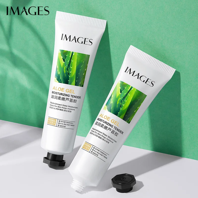 

BIOAQUA IMAGES Aloe vera gel filling water moist improve weather-shack gentle caress moisturizing aloe cream