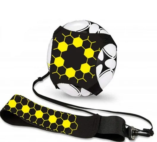 Allenatore di calcio calcio calcio tiro Solo pratica allenamento aiuto controllo abilità attrezzature regolabili borse a sfera regalo allenatore di