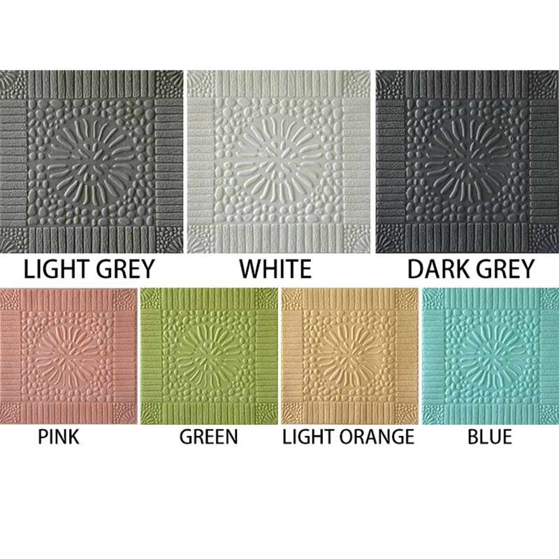 Self Adhesive 3D Brick Wall Stickers Living Waterproof Foam Room Bedroom DIY Adhesive Wallpaper Art 70*70*0.5cm home Wall Decals
