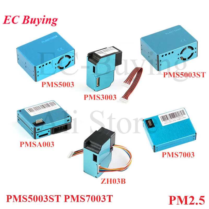 Plantower PMS5003 PMS7003 PMS7003T PMS5003ST PMS3003 PMSA003 Sensor PM2.5 Air Particle Dust Digital Temperature Humidity Laser