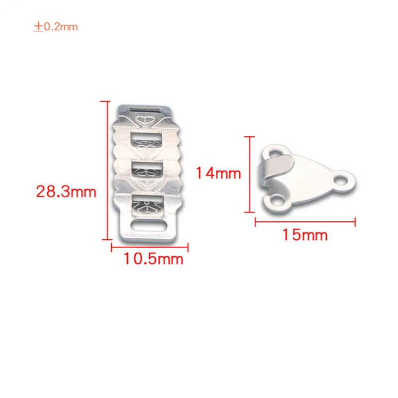 

50sets/lot Metal Copper Skirt Hook and Eye Adjustment Buckle Women Men Trousers Pants Plus Size Tailor Sewing Accessories