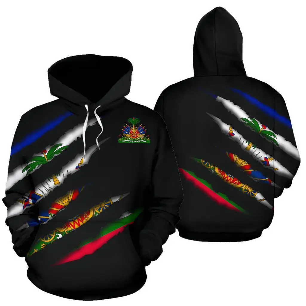 

Newest Country Emblem Flag Caribbean Sea Haiti Island Retro Pullover Men/Women Tracksuit 3Dprint Streetwear Harajuku Hoodies B-3