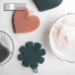 Silicone Cleaning Brush Dishwashing Sponge Multi-functional Fruit Vegetable Cutlery Kitchenware Brushes Kitchen Tools