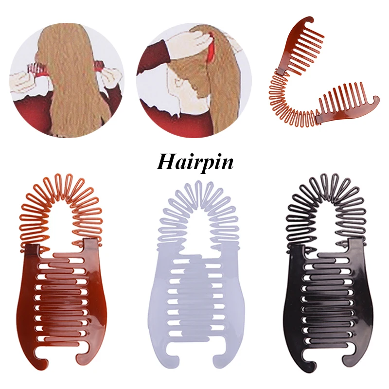 1PC Frau Elastics Haar Flechter Banana Clip Skorpion Typ Haar Holding-Tool Pferdeschwanz Gummibänder Haar Zubehör Für Mädchen