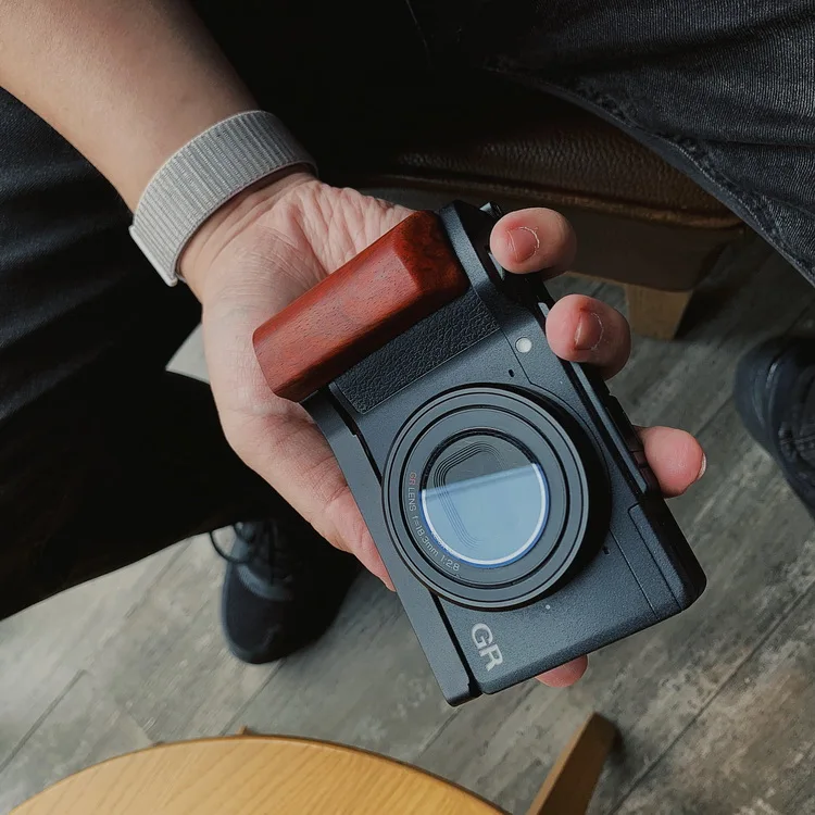 ไม้ไม้ Hand Grip Quick Release L สำหรับ Ricoh GR2 GRII Ricoh GR 2