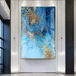 Modern Abstract Blue Gold Marble Texture 5D Diy Diamond Painting Diamond Embroidery Wall Stickers For Baby RoomsZP-4321