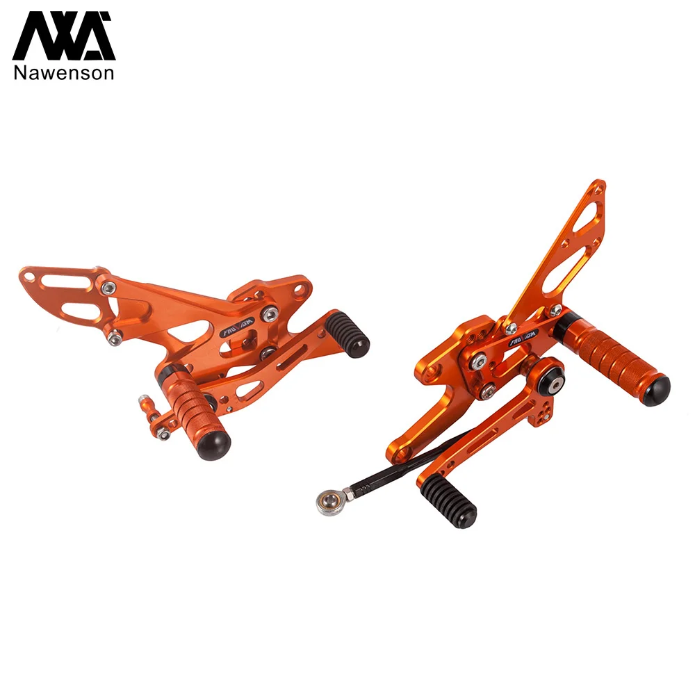 New Motorcycle Adjustable Rearset Aluminum Brake Gear Shift Pedals Footrest Relocation Kit for 1290 Super Duke R/GT 2014-2019