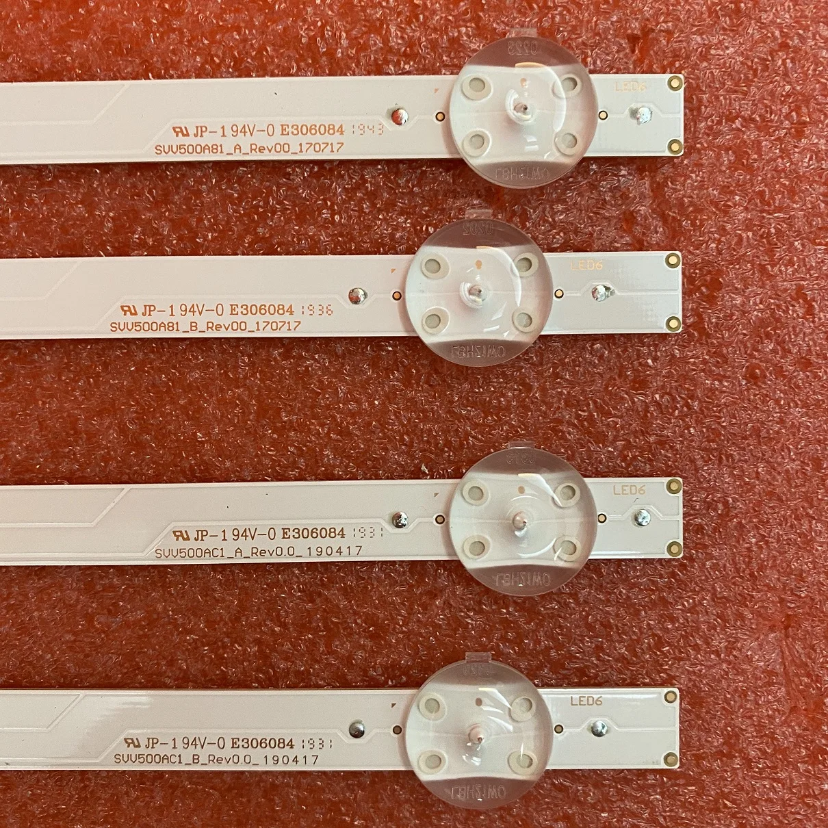 

New 8 PCS(6*A 2*B) LED backlight strip for TX-50GX550B SVV500AC1 SVV500A81_A B T500QVN-09 VES500QNYA-2D-N01