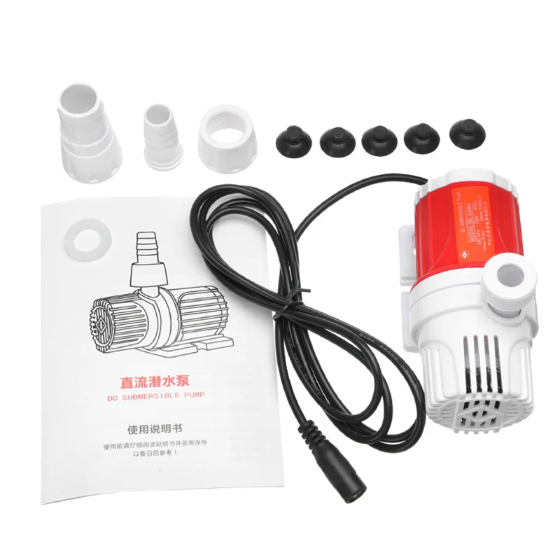 12V 1100L/H Max Flow Submersible Pump 5M Max Lift Solar Water Pump Small Size For Fish Tank Aquarium