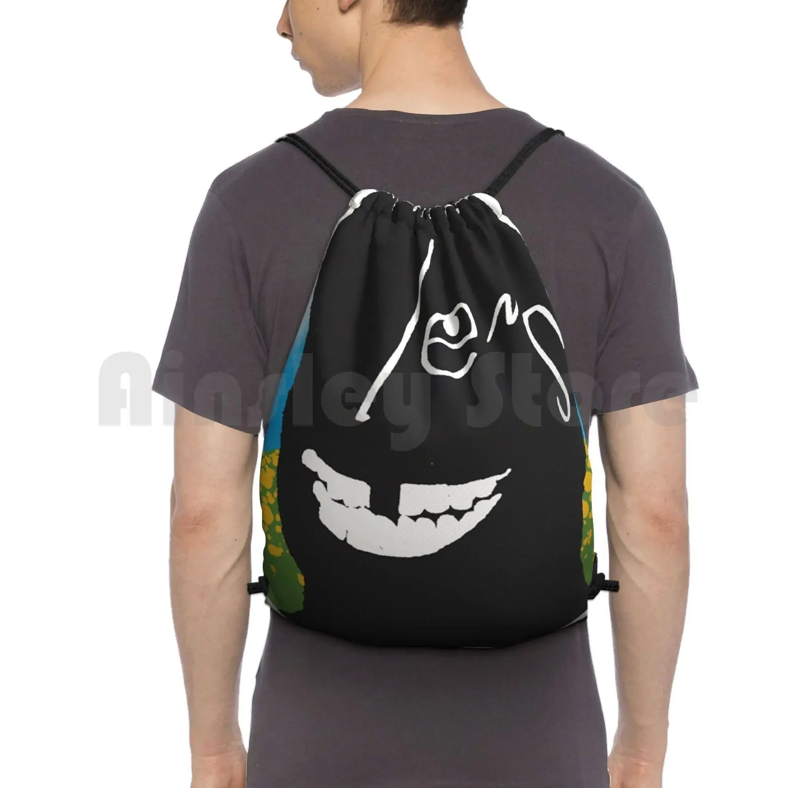 Lens Backpack Drawstring Bags Gym Bag Waterproof Album Cover Music Cool Funny Top Rap Hip Hop Soul Smooth Weird Future