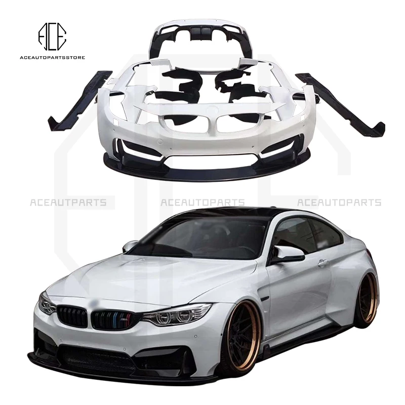 

F82 M4 Half Carbon Fiber Bodykit for BMW F82 F83 M4 Front Bumper Hood Rear Diffuser Trunk Spoiler Side Skirt