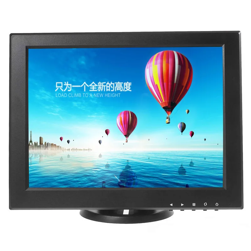 12 Inch 1024x768 800x600 Industrial LCD Monitor Display For CCTV Car DVR  Microscope Camera Built-In Speaker