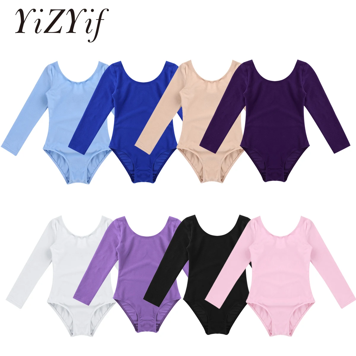 Children's Ballet Leotard Costumes Kids Long Sleeve Turnpakje Dance Bodysuit Gymnastics Leotard for Girls Ballet Tutu Dancerwear