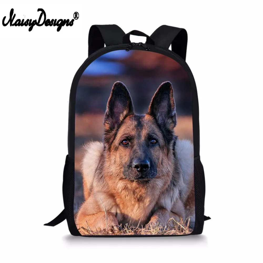 Kawaii German Shepherd Pitbull Backpack for Teenagers Girls Boys Pet Cat Dog Children School Bags Women Travel Shoulder B