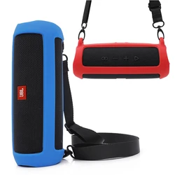 New Soft Silicone Cover Speaker Cases for JBL Flip 5 Bluetooth Speaker Shockproof Protective Sleeve For JBL Flip5 Speaker
