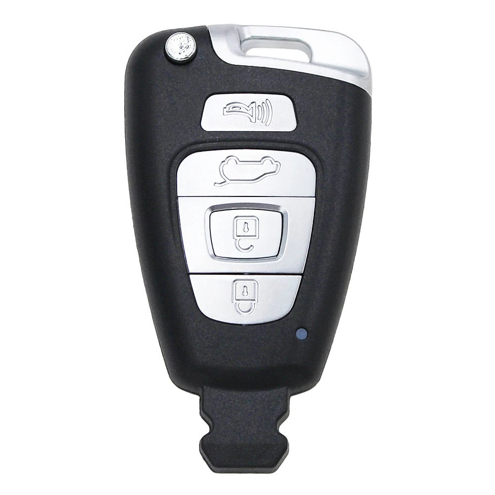 Ecusells 4 Button Smart Card keyless Entry Eemote Key Shell Case for Hyundai Veracruz 2007-2012