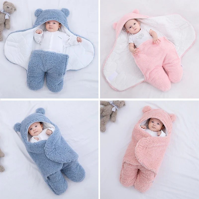 Soft Newborn Baby Wrap Blankets Baby Sleeping Bag