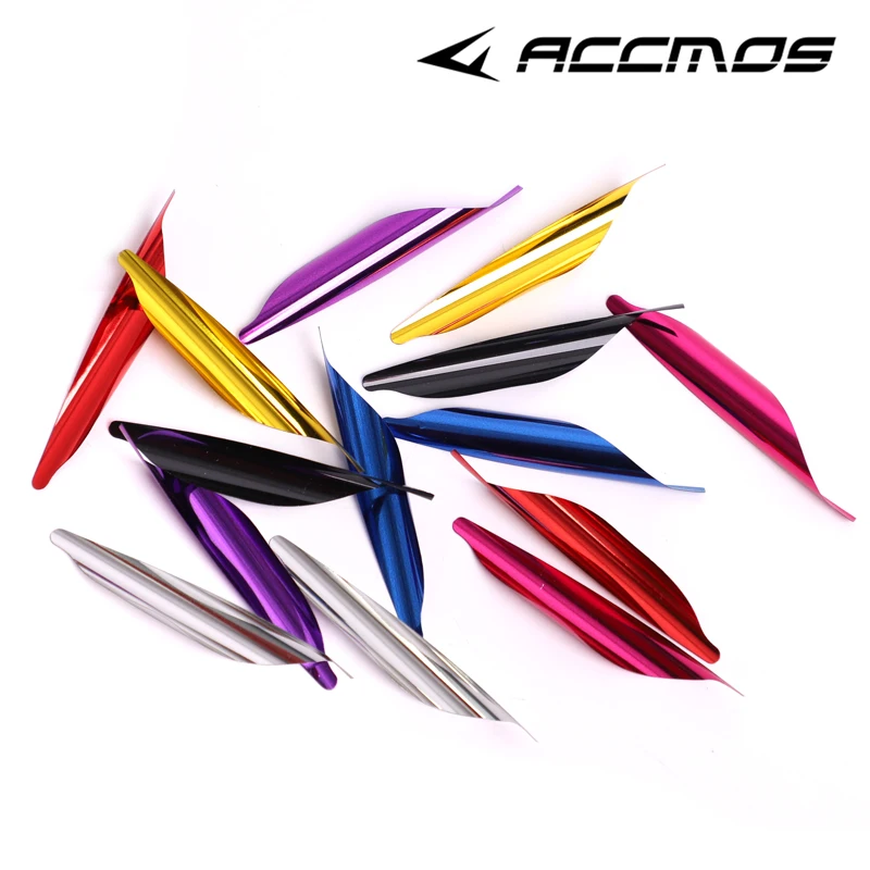 Archery Spin Arrow with Tape, Arrow Accessories, Spiral Feather, Right Wing, DIY, 50Pcs