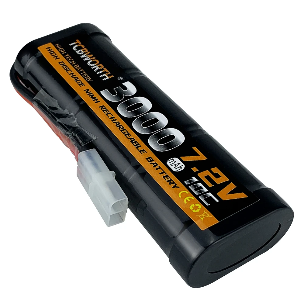 

2packs New 7.2V 10C 3000 3300 3600 4200mAh RC NiMH Battery with Tamiya Plug for RC Car RC Truck Associated HPI Losi Kyosho Hobby