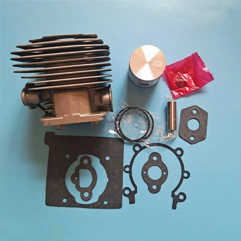 Imagem -04 - Cilindro Kit 40 mm para Oleo-mac Efco Ef4300 Brushcutter Trimmer Pistão Anéis Pinos Clipes Montagem 61330244 61330277 61202322 Om43