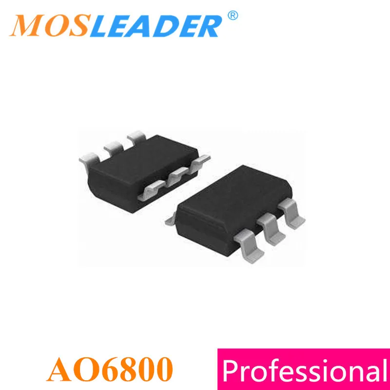 Mosleader AO6800 SOT23-6 3000PCS TSOP6 Dual N-Channel 30V 3.4A Made in China High quality Mosfets