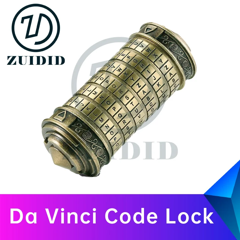 

ZUIDID escape room Da Vinci Code Lock dial in the correct word to open the box and get clues inside