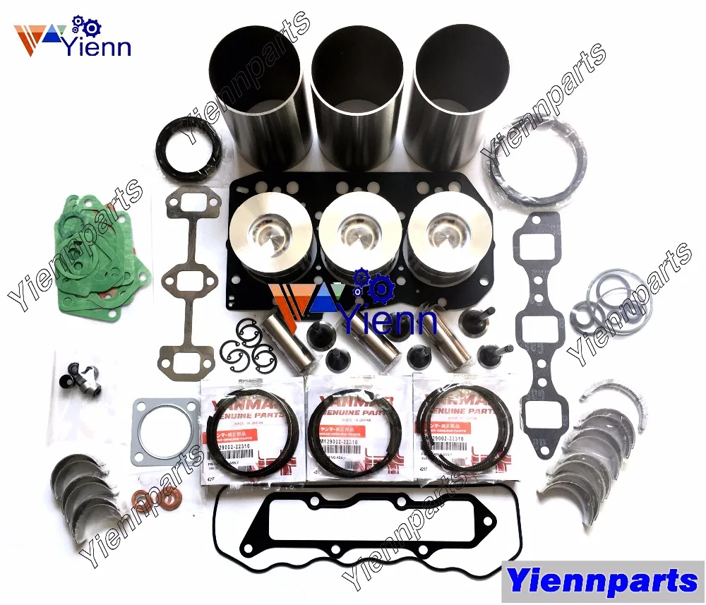 

3D82AE-3 Overhaul Rebuild Kit Piston Ring Gasket Bearing Set For Komatsu PC10 PC28UU PC30F Excavator Engine