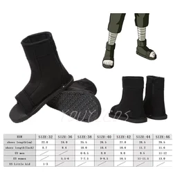 Zapatos de Cosplay de Anime, botas Ninja, Hatake Kakashi Uzumaki Hokage, zapatos negros para Halloween