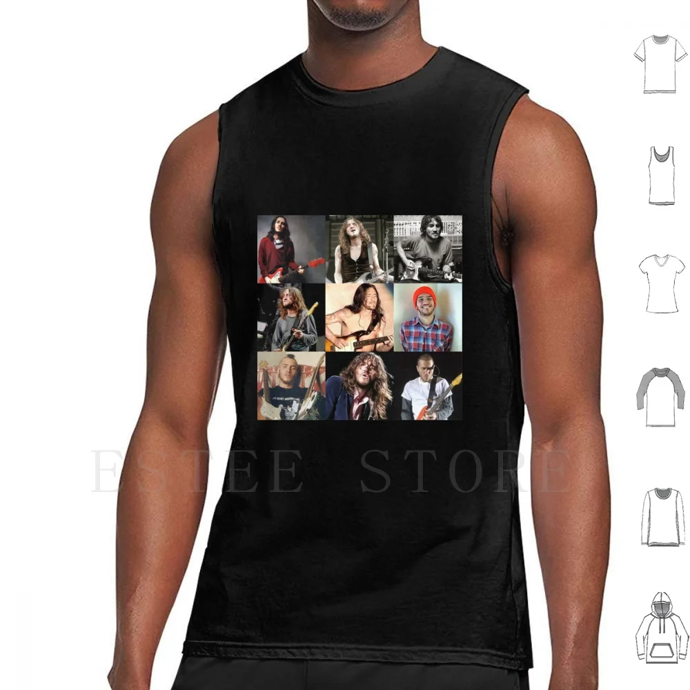 John Frusciante Camisetas sin mangas Chaleco Frusciante Guitarra Anthony Chad Flea