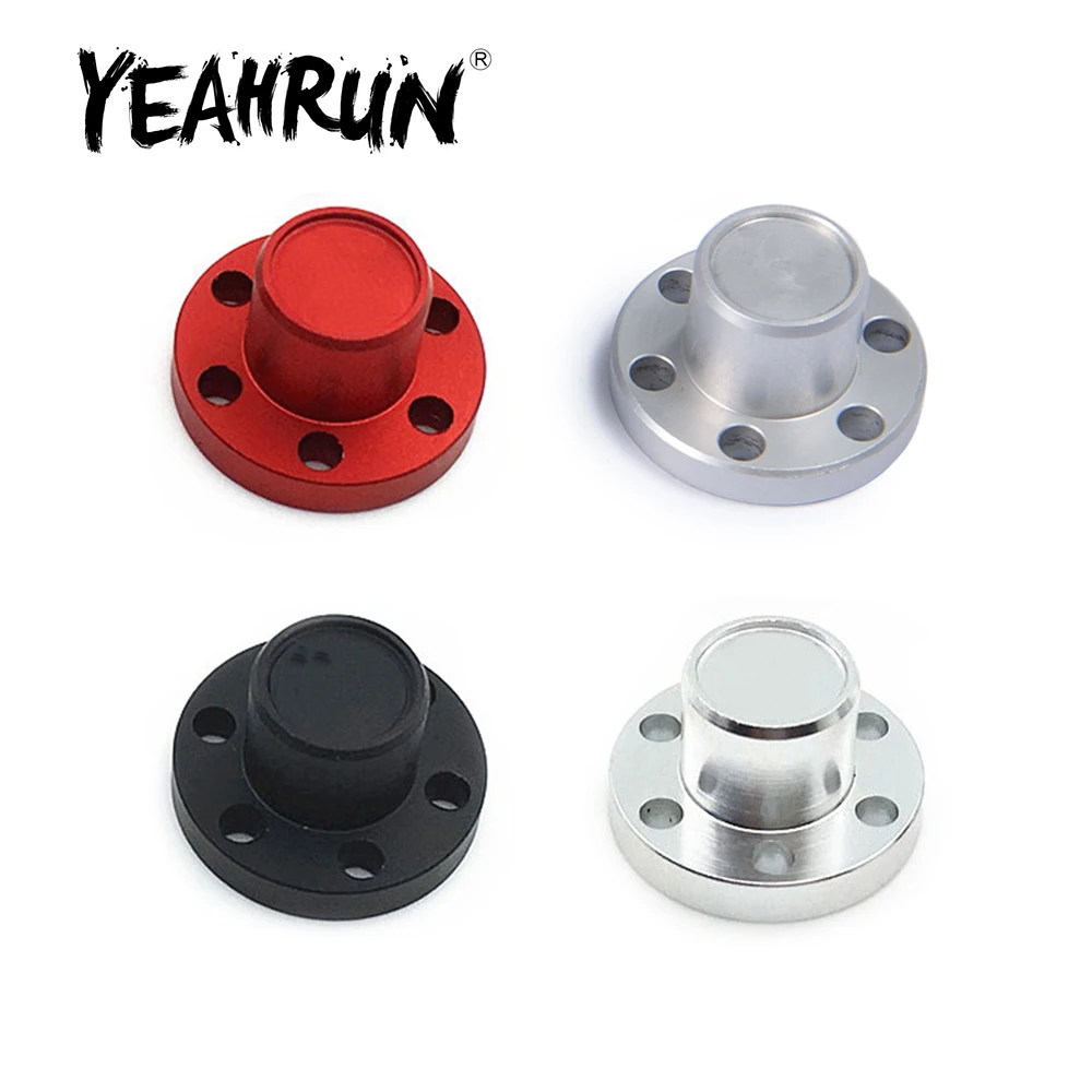 AXSPEED Aluminium 1.9inch Wheel Rim Hub Center Caps for TRX4 Axial SCX10 90046 D90 Tamiya 1/10 RC Crawler Car