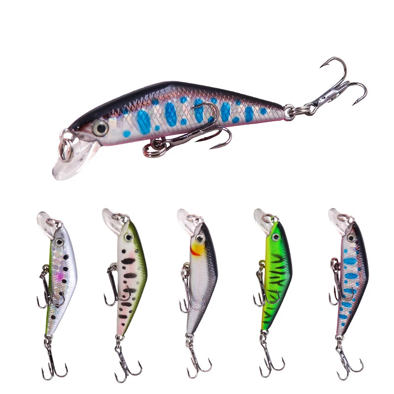 1PCs Crankbait Fishing Lures Fishing Lure Artificial Fishing Lure River Minnow Hard Bait Wobbler 5cm/2.7g Mini Fishing Lures