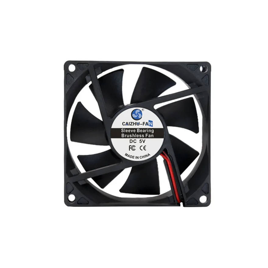 Sleeve Bearing DC5V 12V 24V 80MM CPU Fan 8025 80*80*25MM 8*8*2.5CM Cooling Fan Inverter Fan 2pin