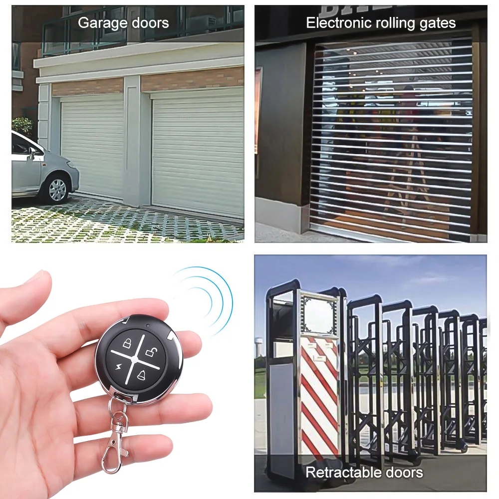 KEBIDU 433Mhz التحكم عن بعد تحكم ل بوابة اللاسلكية RF 4 قناة الكهربائية الاستنساخ ل بوابة المرآب الباب سيارة المفاتيح