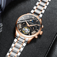 GUANQIN Men's Business Automatic Self-Wind Watch Luminous Tourbillon Waterproof Mechanical Clock Top Brand Sapphire Wristwatch