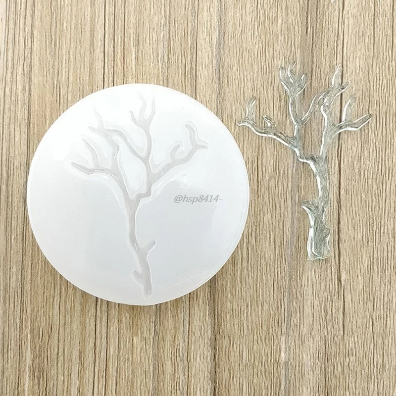 1pc Leaves Branches Shape Epoxy Resin Casting Silicone Molds Jewelry DIY Making Tools