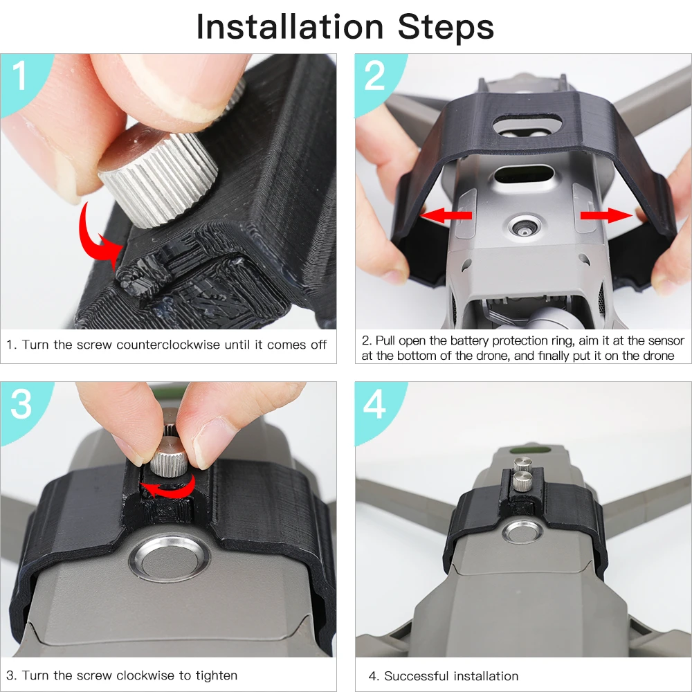 Klamra baterii do DJI Mavic 2 Pro / Zoom Drone części zamienne akcesoria akumulator do lotu Anti-loose Fixer uchwyt na klips do poślizgu