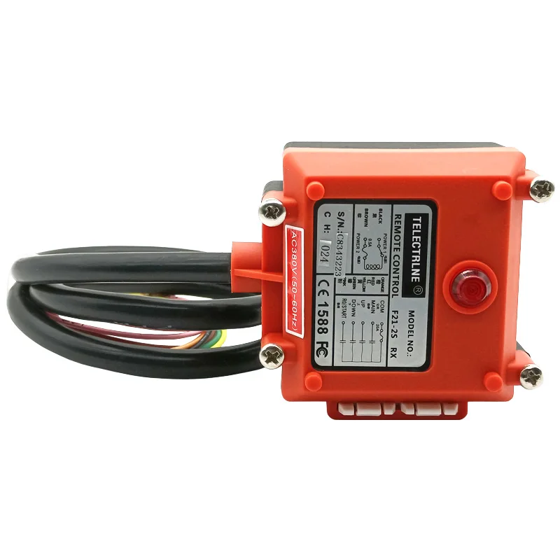 AC220V 380V 36V Industrial Remote Control Crane Hoist Electric Wireless Remote Switch F21-2S