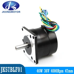 Jkong 57BLF01 57mm 36V 46W Brushless DC Motor 3 Phase 4-Poles 57*57*47mm 0.11N.m 4000RPM BLDC Motor For 3D printer DIY Design