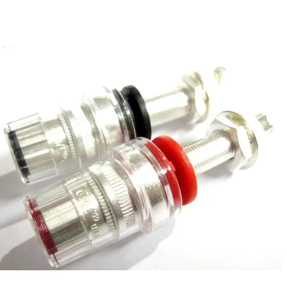 HIFI 4pcs CMC 858L-AG 858S-AG Silver plated Speaker Terminal Binding post hifi Amplifier CD DVD player speaker teriminal Plug