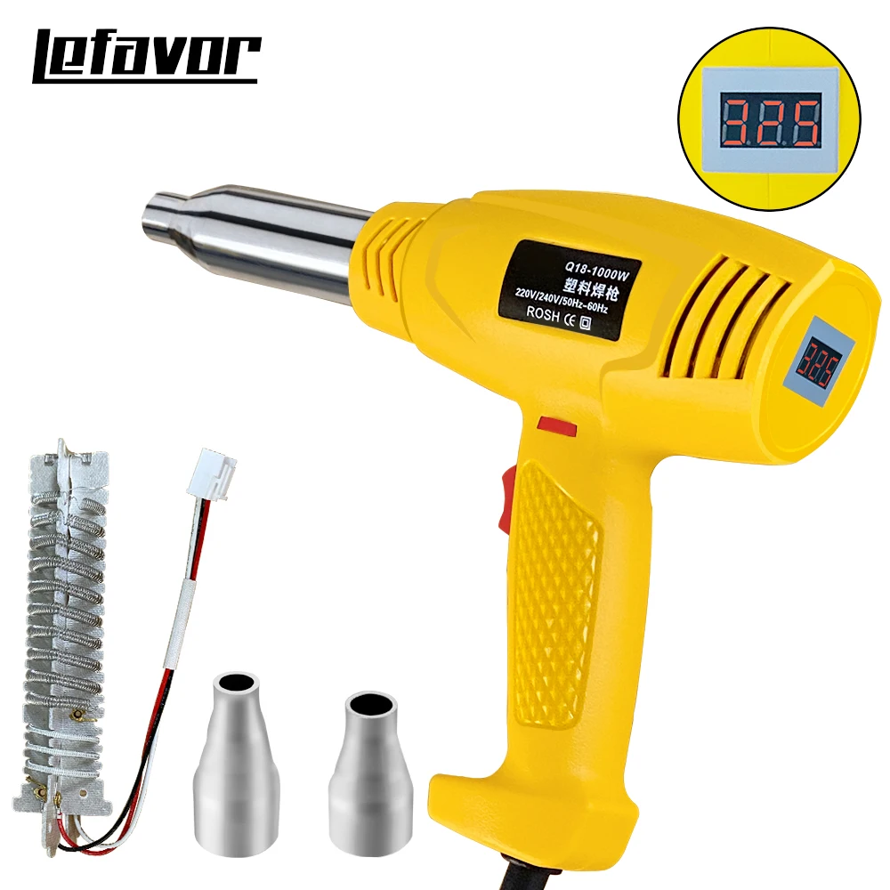 1000W Plastic Welder Garage Tools Heat gun hot air gun Machine PVC Plastic Repairing Machine Car Bumper Repair Adjustable temper