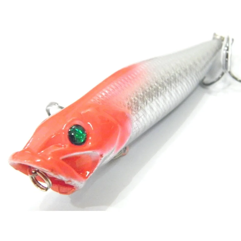 WLure-señuelo duro de boca roja, 9cm, 12g, Topwater, con sonido fuerte de traqueteo y agua de alta salpicadura, Señuelos de Pesca T604